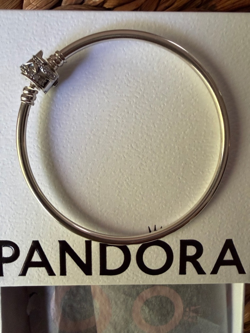 Pandora Shooting Star Silver Bangle NWoT - Picture 7 of 10